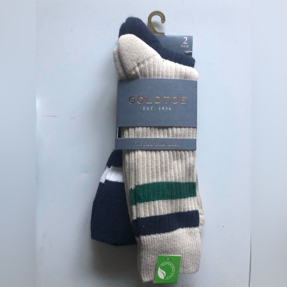 Gold Toe Men's Casual Striped Socks
